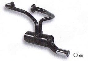 Auspuff Fiat 126 mit 60mm Endrohr