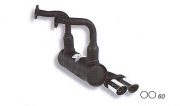 Auspuff Fiat 500 F/L 60mm Doppelendrohr